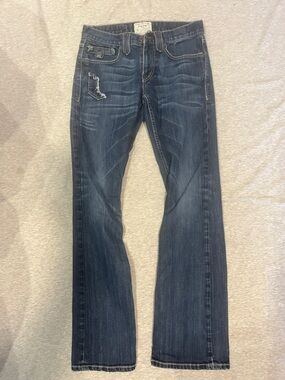 Taverniti So Jeans Men's Blue Bootcut Jeans with Faded Finish